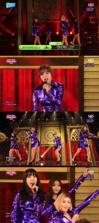 '인기가요' 마마무, 완벽한 가창력 '피아노맨'