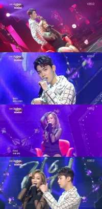 '뮤직뱅크' 효린X주영, 차도남녀의 이별 이야기 '지워'