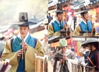 '왕의얼굴' 서인국, 쉬는시간 피리 연주 삼매경 '피리 부는 왕자'