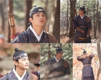 '왕의 얼굴' 서인국, 사냥복 입고 활 겨누는 모습 포착 '왕세자 포스'