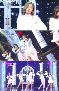 '뮤직뱅크' 청순 아이콘 에이핑크, 소녀감성 '러브(Luv)'