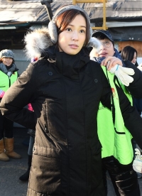 손태영, 만삭의 몸으로 남편 권상우와 연탄 봉사