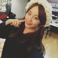 허영지, 배종옥이 떠 준 모자 쓰고 '깜찍 셀카'