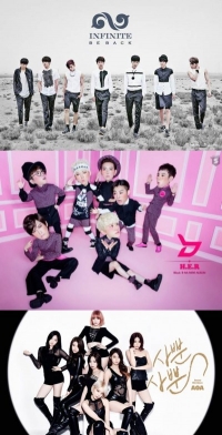 인피니트-블락비-AOA 이어 아이콘-소나무 7인조가 대세