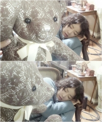 '일리 있는 사랑' 이시영, 곰인형이 보는 가운데 쪽잠 자는 모습 공개