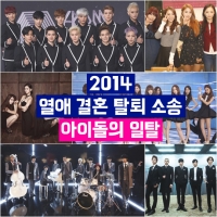 2014 가요 열전① 열애-결혼-탈퇴, 아이돌의 일탈 일지