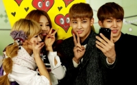'더쇼', 헤일로-라붐 연말 데이트 현장 포착