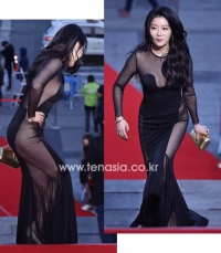 '청룡영화제' 노수람 '이보다 야할 수 없는' 시스루 패션…이름은 알렸건만