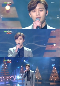 '뮤직뱅크' 박서준, '내 맘에 들어와' 무대 꾸며...'가창력 폭발'