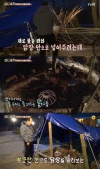 '삼시세끼' 김광규, 닭그룹 생명의 은인 됐다 "내가 너희들 살렸다"