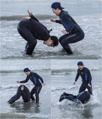 '1박2일' 데프콘, 물먹은 돼지 변신