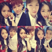 에이핑크 손나은, 비투비 응원 셀카 공개 "'울면안돼' 들으며 해피크리스마스"