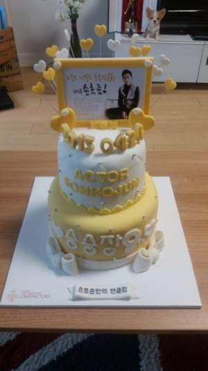 손호준, 팬들의 9주년 케이크 선물에 감사 인사 "항상 감사합니다"