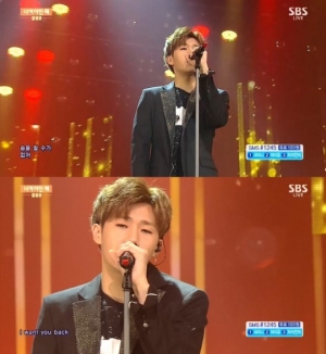 '인기가요' 김성규, 애절함 느껴지는 감성 보이스 '너 여야만 해'