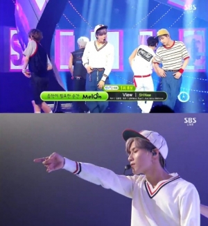 '인기가요' 샤이니, 탄산음료같은 청량한 무대 '뷰'