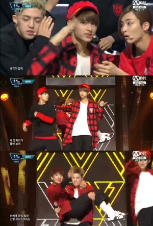 '엠카' 세븐틴, 신인다운 풋풋함 돋보이는 무대 '아낀다'