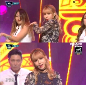 '엠카' 전효성, 섹시함에 깜찍함 더한 무대 '반해'