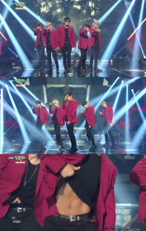 '뮤직뱅크' 히스토리, 탄탄한 복근 공개하며 섹시미 발산 '죽어버릴지도 몰라'