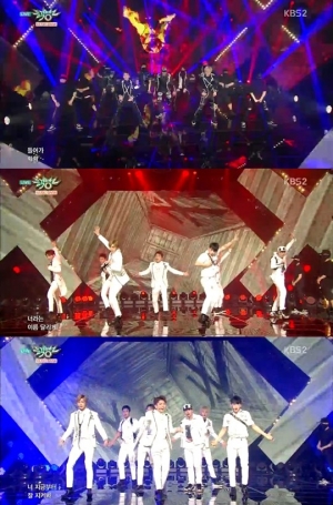 '뮤직뱅크' 몬스타엑스, 패기넘치는 퍼포먼스 '무단침입'