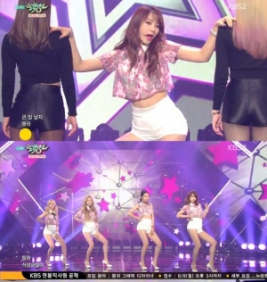 '뮤직뱅크' 베스티, 섹시+발랄 이중 매력 발산 '익스큐즈 미'