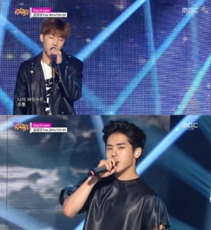 '음악중심' 김성규, 인피니트 호야 지원사격한  굿바이무대 '데이 드림'