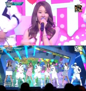 '엠카운트다운' 멜로디데이, 당당한 매력으로 돌아온 '#러브미'