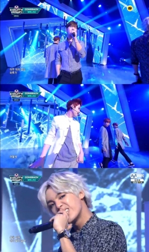 '엠카운트다운' 엠블랙, 세 사람의 감성적인 컴백무대 '거울'