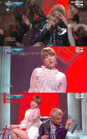 '엠카운트다운' 서인영, 깊어진 음색과 섹시함 과시한 컴백 무대 '거짓말'