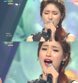 '뮤직뱅크' 페이지, 시원한 가창력으로 시선 집중 '그래도 사랑'