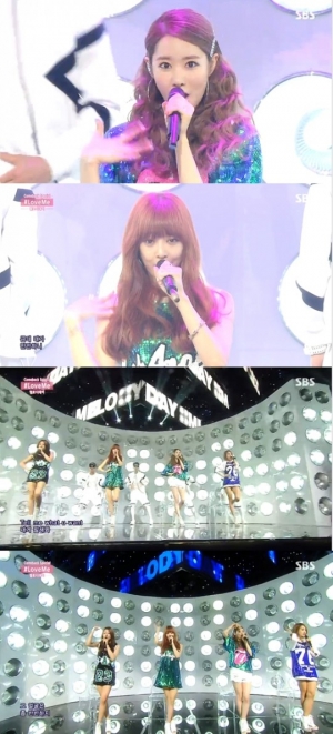 '인기가요' 멜로디데이, '러브미'로 선보이는 상큼발랄 매력