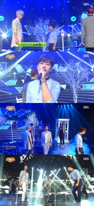 '인기가요' 엠블랙, 애절함 가득 담은 세 남자의 '거울'