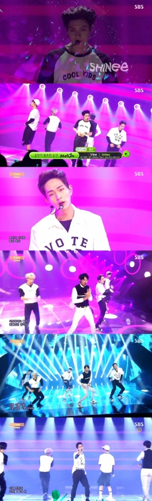 '인기가요' 샤이니, '뷰'티풀한 빛돌이들의 비주얼 '심쿵'