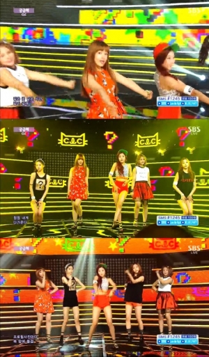 '인기가요' 씨엘씨, 귀여운 소녀들의 애교넘치는 '궁금해'