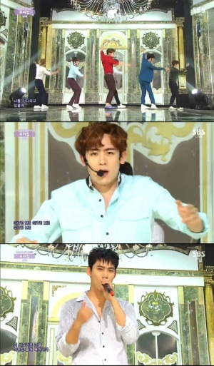 '인기가요' 투피엠, 여성 유혹하는 손길 '우리집'