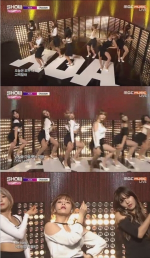 '쇼챔피언' AOA, 관능적인 섹시함 뽐내는 '초콜릿'