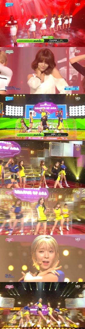 '인기가요' AOA, 고혹+상큼 모두 담긴 컴백무대 '심쿵해'