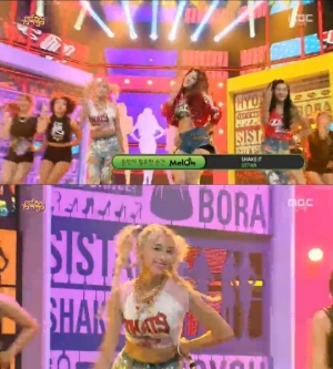 '음악중심' 씨스타, 무더위 날려버리는 시원한 무대 '쉐이크 잇'