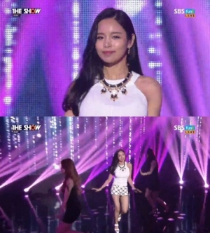 '더쇼' 조정민, 남자 마음 사로잡는 상큼한 무대 '살랑살랑'