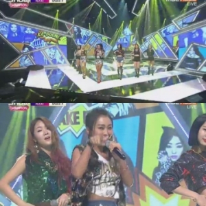 '쇼챔피언' 씨스타 격한 안무에도 흔들리지 않는 라이브 실력 '쉐이크 잇'