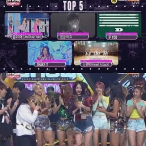 '쇼챔피언' 씨스타, 챔피언송 수상...모두 함께 '쉐이크 잇'