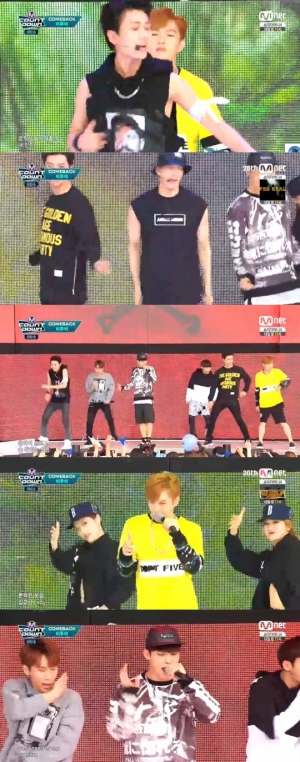 '엠카운트다운' 비투비, 흥 넘치는 컴백무대 '어기여차 디여차'