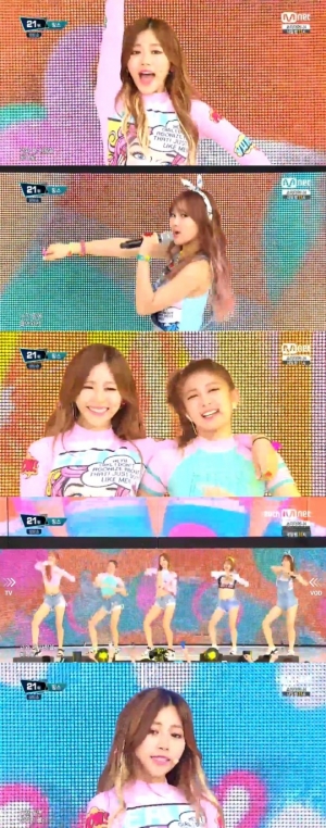 '엠카운트다운' 밍스, 더위 물리치는 상큼한 무대 '러브 쉐이크'