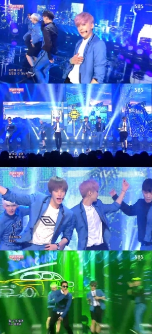 '인기가요' 틴탑, 칼군무와 감성의 조화 '아침부터 아침까지'