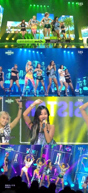 '인기가요' 씨스타, '쉐이크 잇'으로 함께 춤춥시다