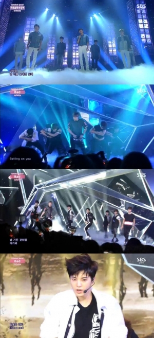 '인기가요' 인피니트, 강렬한 불꽃이 일렁이는 카리스마 컴백 무대