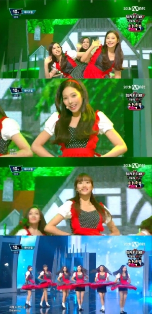 '엠카운트다운' 에이프릴, 사랑스러운 여섯 소녀의 달콤한 무대 '꿈사탕'