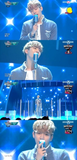 '엠카운트다운' 준호, 솔로 무대에서도 묵직한 존재감 '파이어'