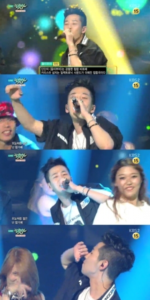 '뮤직뱅크' 딘딘, 힙합 느낌 가득한 흥겨운 무대 '들이부어'