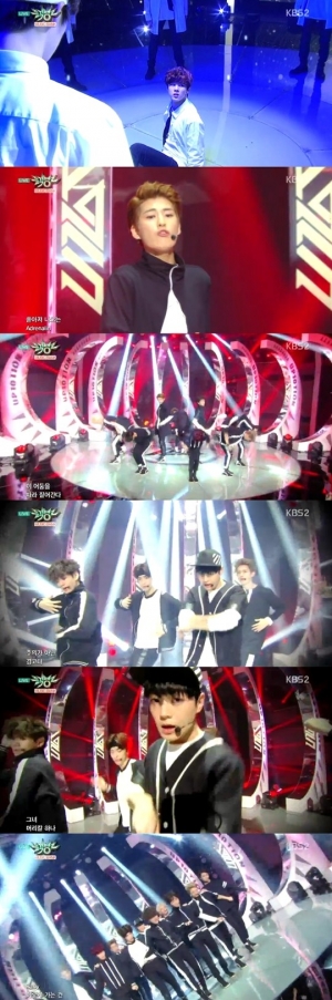 '뮤직뱅크' 업텐션, 한층 더 강렬해진 무대로 돌아왔다 '위험해'