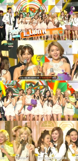 '뮤직뱅크' 소녀시대, 9월 둘째주 1위 차지 "소원이 짱이야"